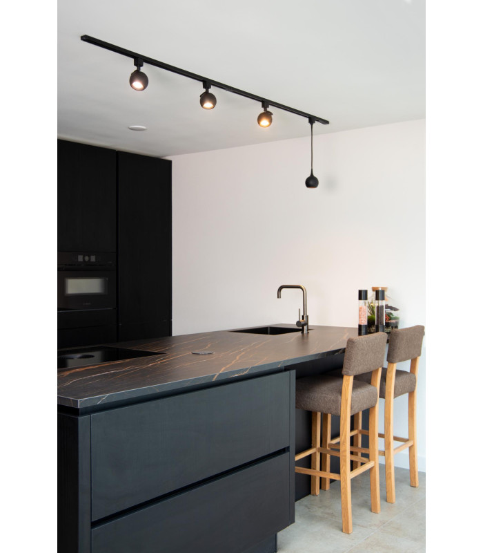 TRACK FAVORI Track spot - 1-circuit Track lighting system - 1xGU10 - Black (Extension)-8