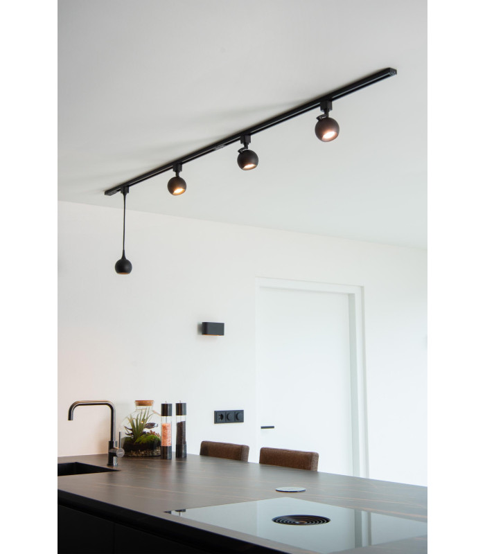 TRACK FAVORI Track spot - 1-circuit Track lighting system - 1xGU10 - Black (Extension)-10