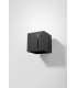 1 Light Flush Wall Light Black, G9 - 3