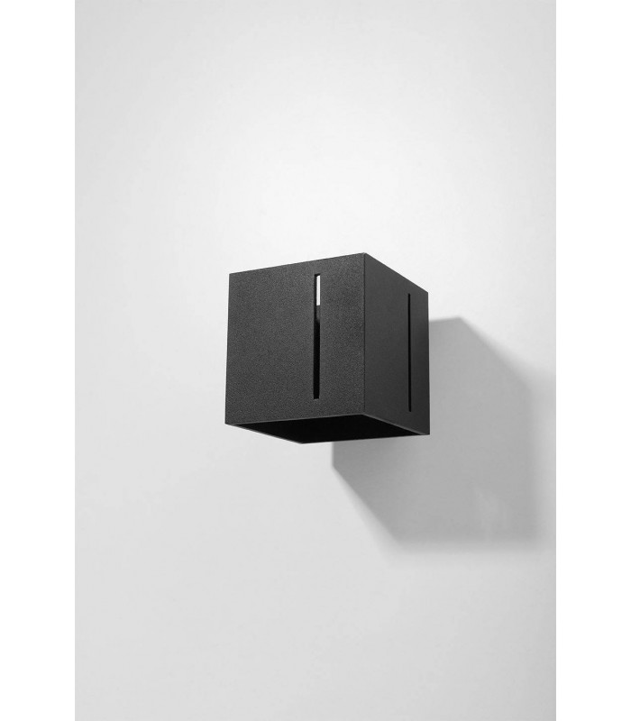 1 Light Flush Wall Light Black, G9 - 3