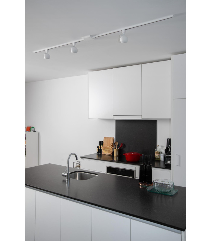 TRACK FAVORI Track spot - 1-circuit Track lighting system - 1xGU10 - White (Extension)-5