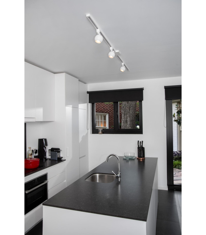 TRACK FAVORI Track spot - 1-circuit Track lighting system - 1xGU10 - White (Extension)-7