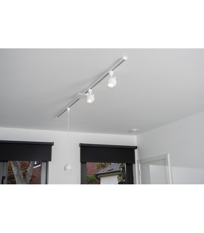 TRACK FAVORI Track spot - 1-circuit Track lighting system - 1xGU10 - White (Extension)-8