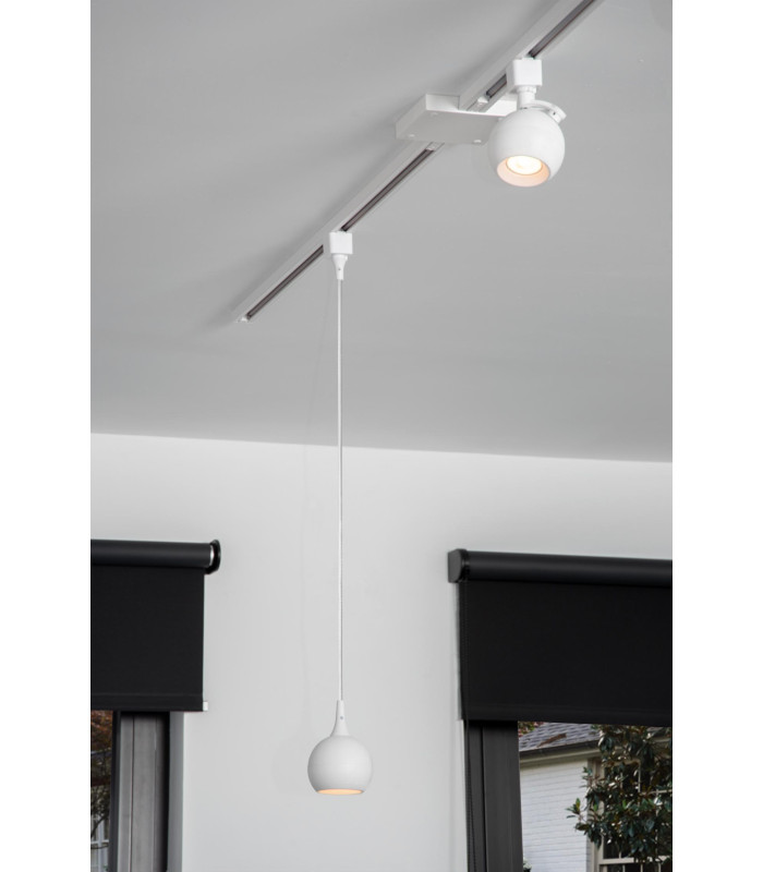 TRACK FAVORI Track spot - 1-circuit Track lighting system - 1xGU10 - White (Extension)-9
