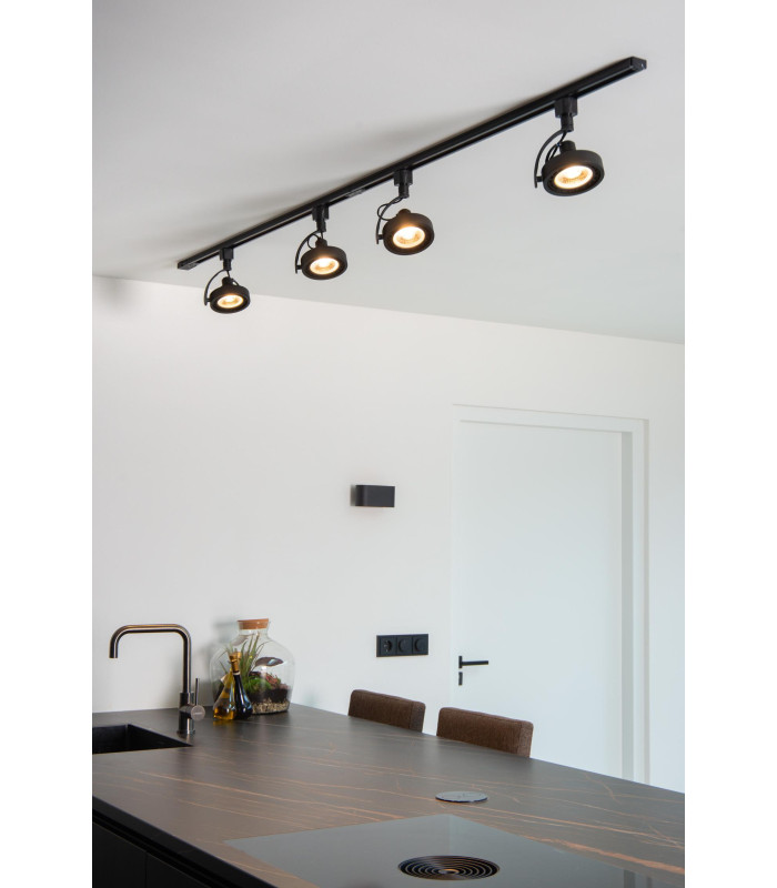 TRACK DORIAN Track spot - 1-circuit Track lighting system - 1xES111 - Black (Extension)-5