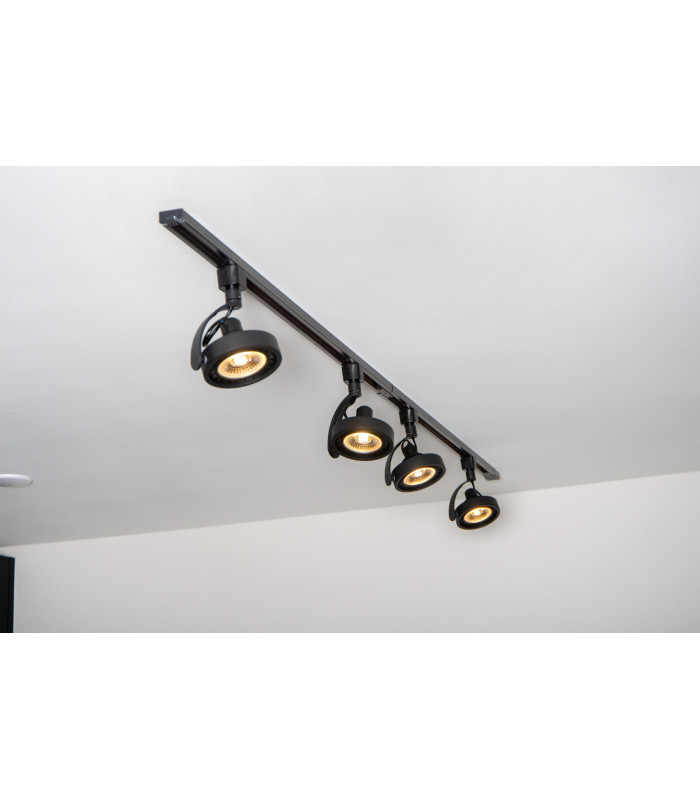TRACK DORIAN Track spot - 1-circuit Track lighting system - 1xES111 - Black (Extension)-6