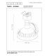 TRACK DORIAN Track spot - 1-circuit Track lighting system - 1xES111 - Black (Extension)-9