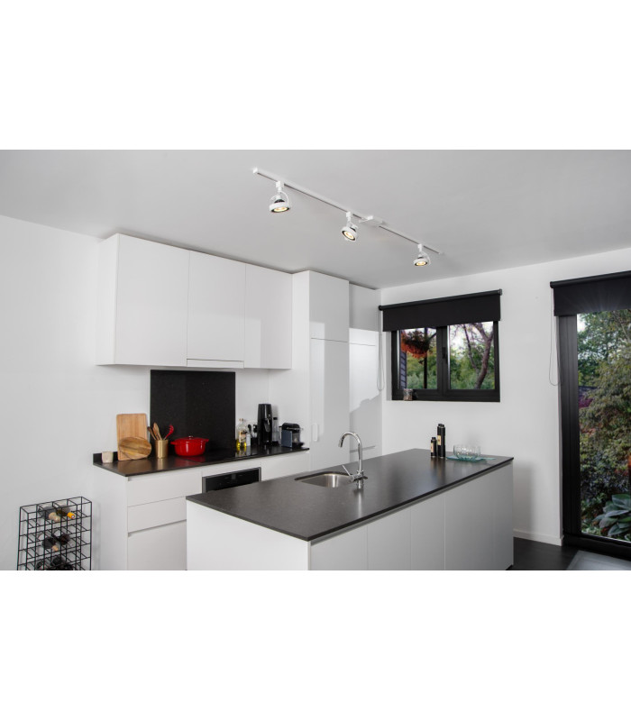 TRACK DORIAN Track spot - 1-circuit Track lighting system - 1xES111 - White (Extension)-4