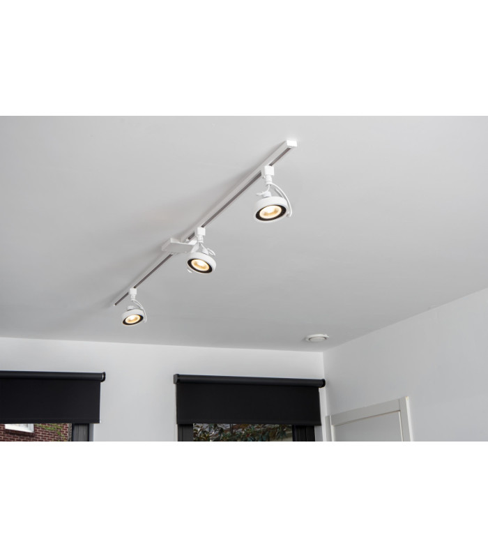 TRACK DORIAN Track spot - 1-circuit Track lighting system - 1xES111 - White (Extension)-8