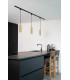 TRACK FLORIS pendant - 1-circuit Track lighting system - 1xGU10 - Matt Gold / Brass (Extension)-4