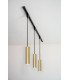 TRACK FLORIS pendant - 1-circuit Track lighting system - 1xGU10 - Matt Gold / Brass (Extension)-7
