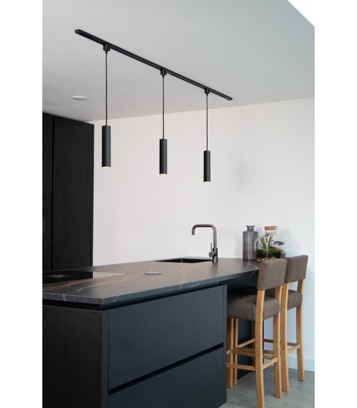 TRACK FLORIS pendant - 1-circuit Track lighting system - 1xGU10 - Black (Extension)-4