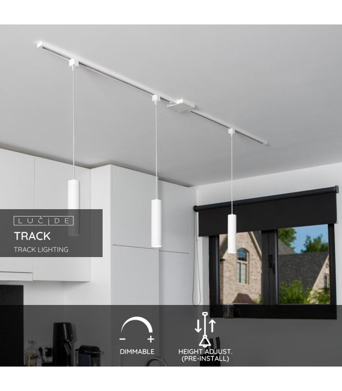 TRACK FLORIS pendant - 1-circuit Track lighting system - 1xGU10 - White (Extension)-2