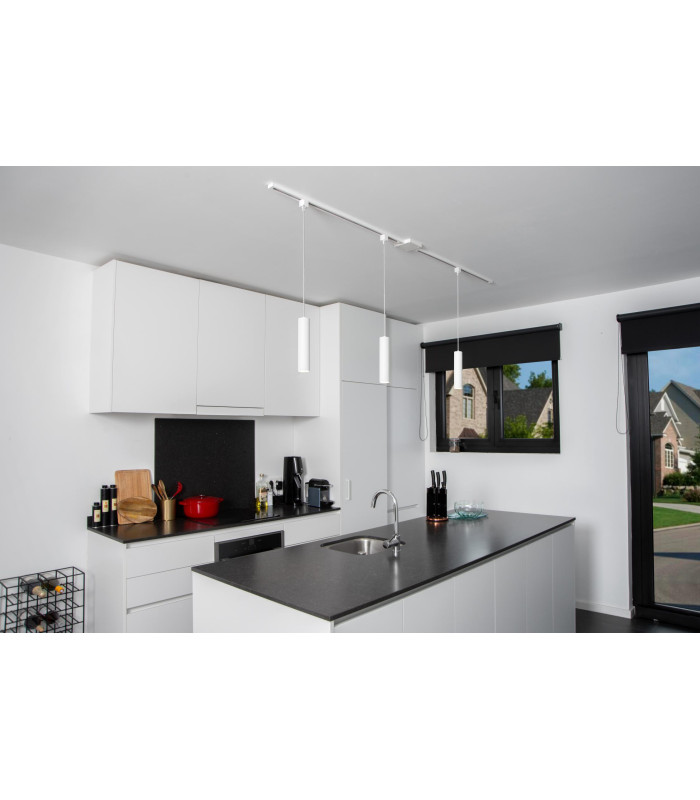 TRACK FLORIS pendant - 1-circuit Track lighting system - 1xGU10 - White (Extension)-4