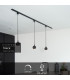 TRACK FAVORI pendant - 1-circuit Track lighting system - 1xGU10 - Black (Extension)-2