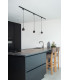TRACK FAVORI pendant - 1-circuit Track lighting system - 1xGU10 - Black (Extension)-4