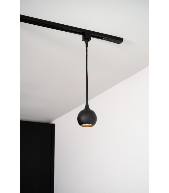 TRACK FAVORI pendant - 1-circuit Track lighting system - 1xGU10 - Black (Extension)-7