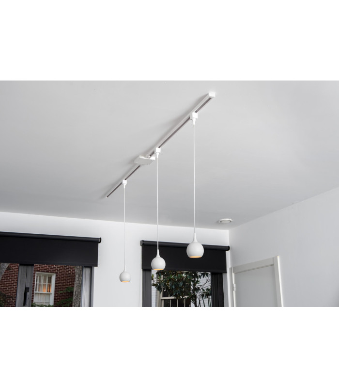 TRACK FAVORI pendant - 1-circuit Track lighting system - 1xGU10 - White (Extension)-7