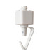 TRACK Pendant adapter - 1-circuit Track lighting system - White (Extension)-1