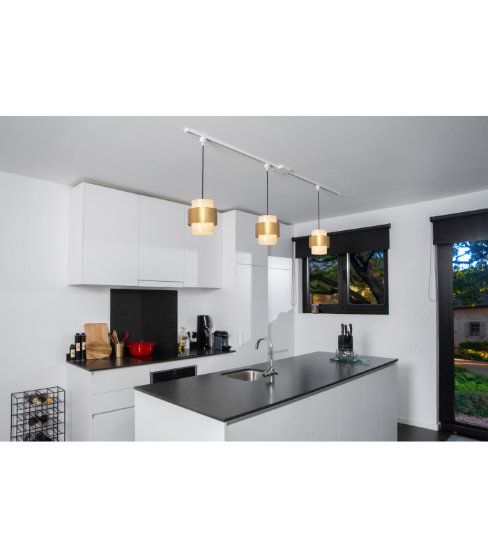 TRACK Pendant adapter - 1-circuit Track lighting system - White (Extension)-2