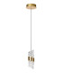 KLIGANDE - Pendant light - 13 cm - LED - 1x9W 2700K - Matt Gold / Brass-3