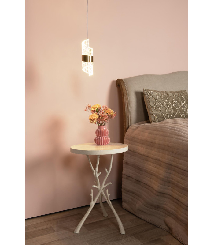KLIGANDE - Pendant light - 13 cm - LED - 1x9W 2700K - Matt Gold / Brass-4