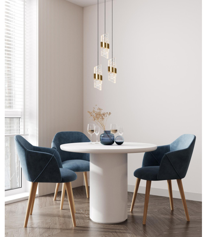 KLIGANDE - Pendant light - 25 cm - LED Dim. - 3x8W 2700K - Matt Gold / Brass-4