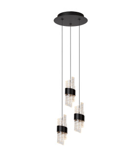 KLIGANDE - Pendant light - 25 cm - LED Dim. - 3x8W 2700K - Black-1