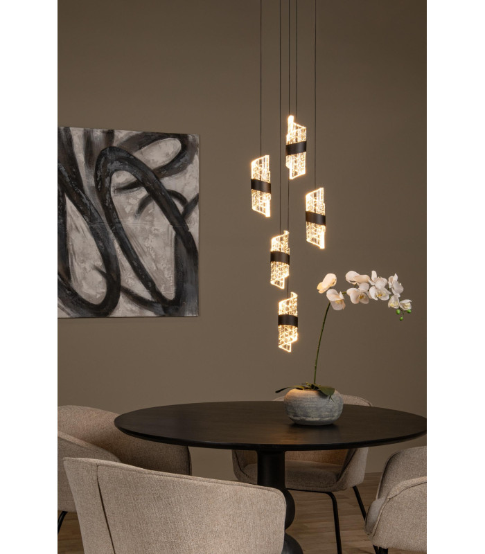 KLIGANDE - Pendant light - 30 cm - LED Dim. - 5x8W 2700K - Black-4