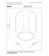 BRAGA - Flush ceiling light - 1xGU10 - Coffee-4