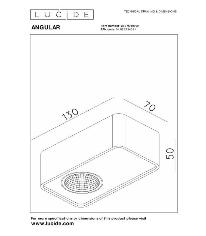 ANGULAR - Ceiling spotlight - LED Dim. - White-7
