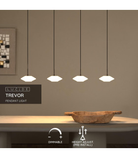 TREVOR - Pendant light - 4xG9 - Opal-2