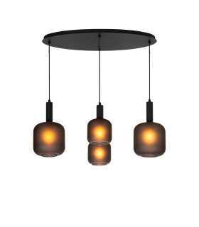 ELOISE - Pendant light - 4xE27 - Black-1