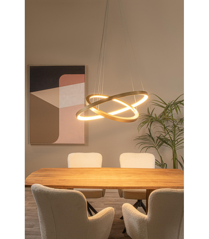 VIDAL - Pendant light - 78 cm - LED Dim. - 1x92W 2700K - Matt Gold / Brass-5