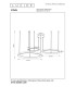 VIDAL - Pendant light - 78 cm - LED Dim. - 1x120W 2700K - Matt Gold / Brass-6