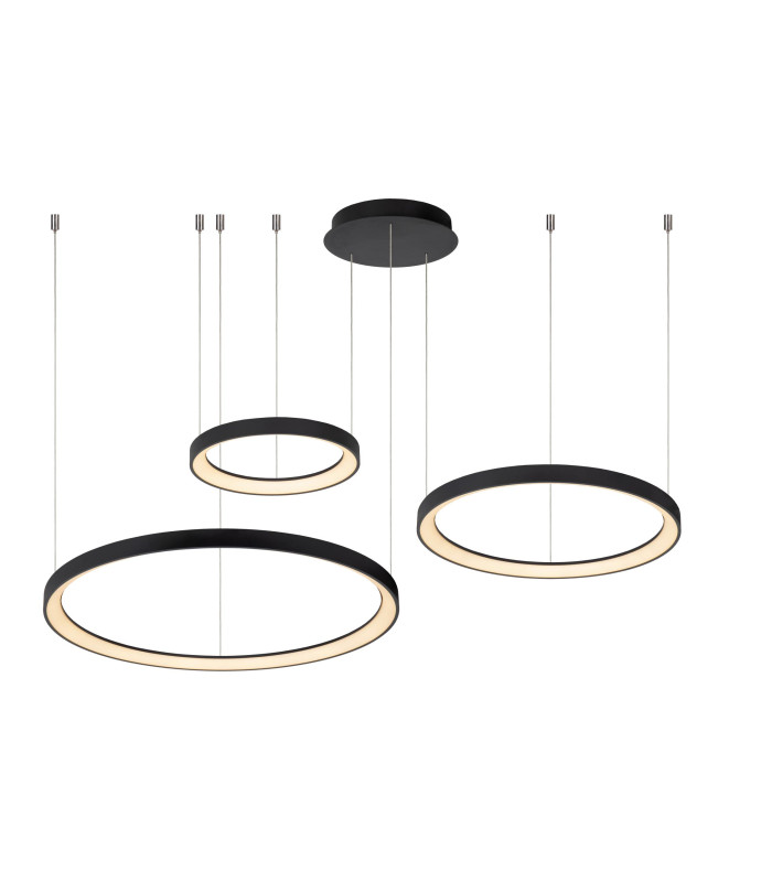 VIDAL - Pendant light - 78 cm - LED Dim. - 1x120W 2700K - Black-1