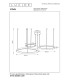 VIDAL - Pendant light - 78 cm - LED Dim. - 1x120W 2700K - Black-5