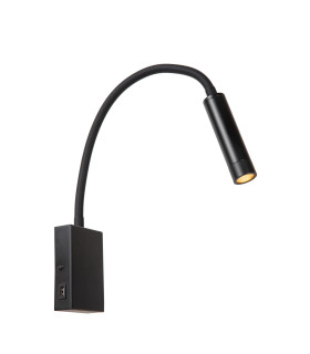 ALEC - Wall spotlight - LED - G9 - 1x3W 2700K - Black-1
