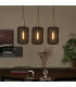 CORINA - Pendant light - 3xE27 - Black-2