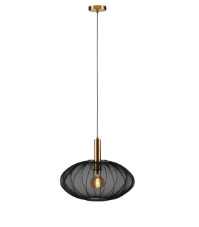 CORINA - Pendant light - 50 cm - 1xE27 - Black-1