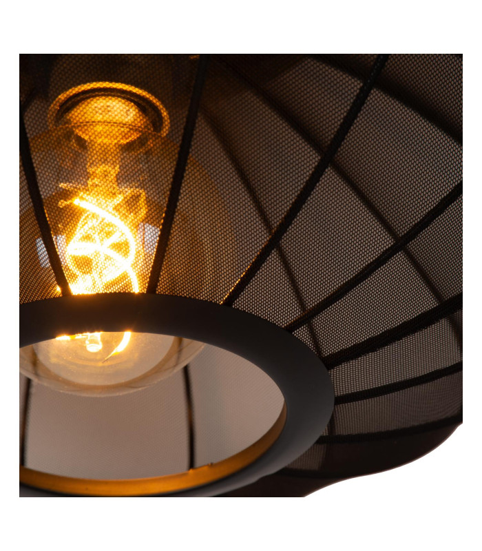CORINA - Pendant light - 50 cm - 1xE27 - Black-5