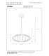 CORINA - Pendant light - 50 cm - 1xE27 - Black-10