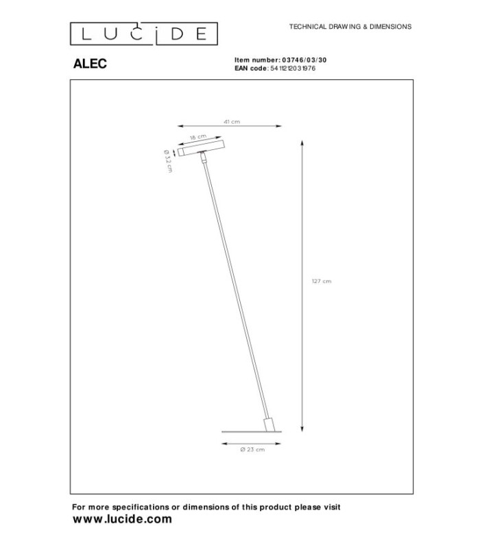 ALEC - Floor lamp - LED - G9 - 1x3W 2700K - Black-9