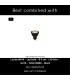 Lucide BONDI - Wall spotlight - 2xGU10 - Black