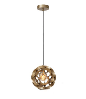 HANNELORE - Pendant light - 30 cm - 1xE27 - Matt Gold / Brass-1
