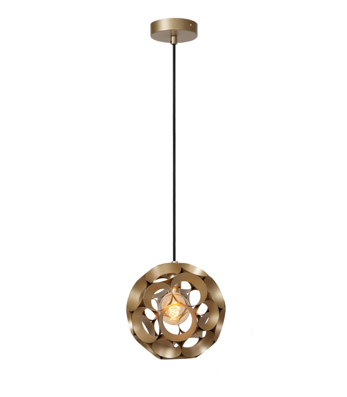 HANNELORE - Pendant light - 30 cm - 1xE27 - Matt Gold / Brass-1