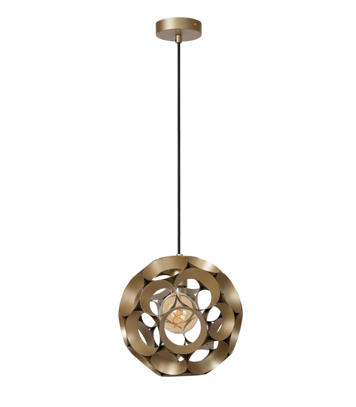 HANNELORE - Pendant light - 30 cm - 1xE27 - Matt Gold / Brass-3