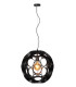 HANNELORE - Pendant light - 40 cm - 1xE27 - Black-1