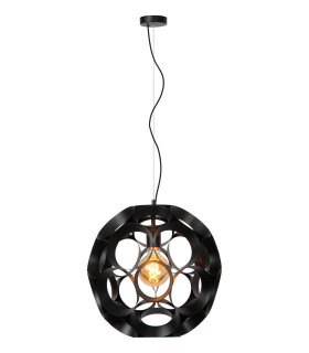 HANNELORE - Pendant light - 40 cm - 1xE27 - Black-1