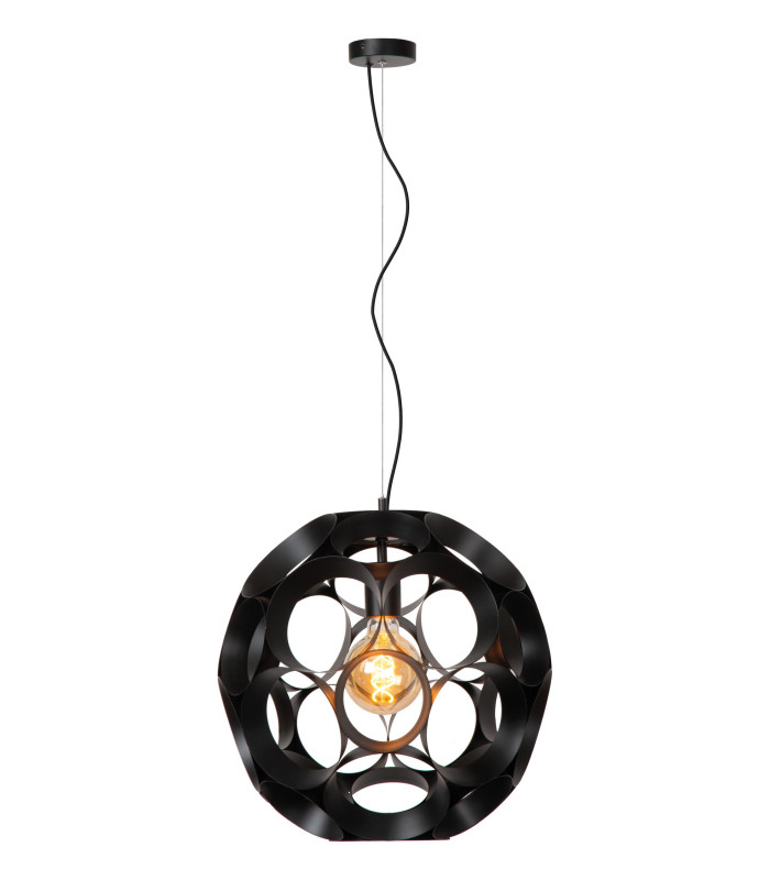 HANNELORE - Pendant light - 40 cm - 1xE27 - Black-1